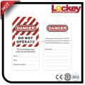 OEM Customized Waterproof Plastic Safety PVC Warning Lockout Tagout Tag